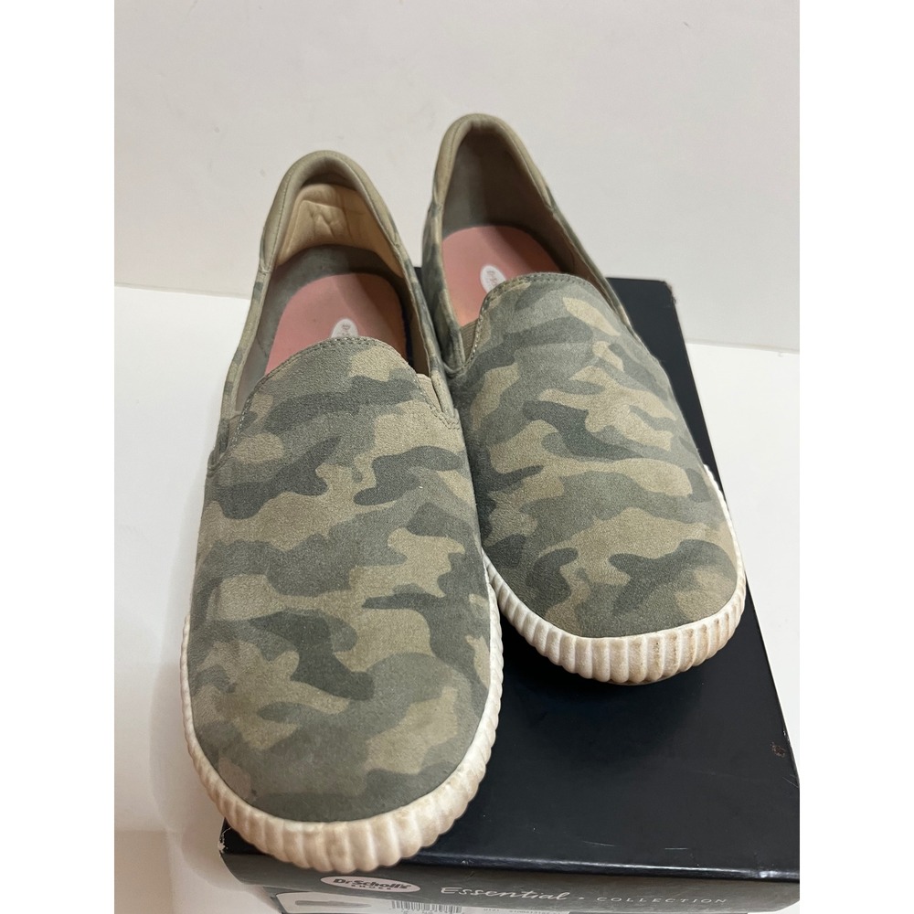 Dr Scholls Jot It Down Womens Camo Slip On Sneakers Green H4946F2300 Size 8M